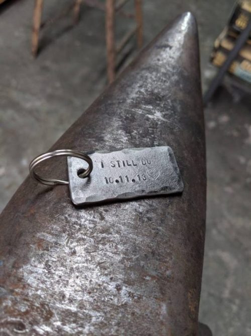 Custom Keychain made from Iron