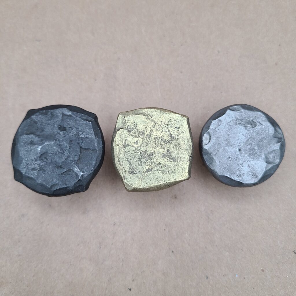 Rustic Hammered Iron Drawer Knob