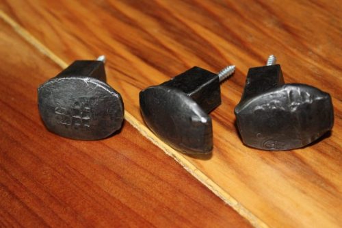 Oil Blackened Hand Forged Railroad spike knob