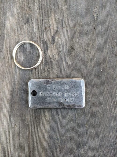 Custom Dog Tag Keychain