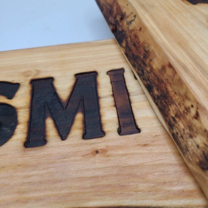 Custom Live Edge Branded Sign - House Numbers - Image 4