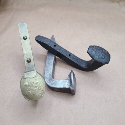 Railroad Spike Coat Hook Single Bend