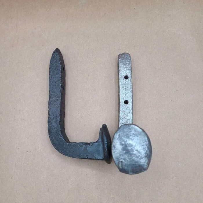 Railroad Spike Coat Hook Single Bend - Image 2