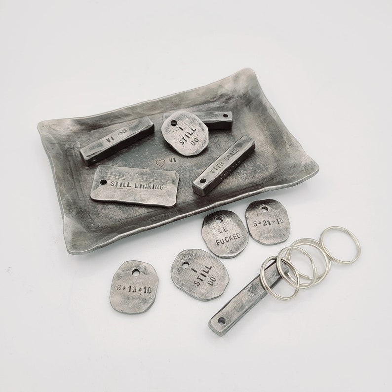 Iron Anniversary Keychain - 6 Year Anniversary Gift - Image 3