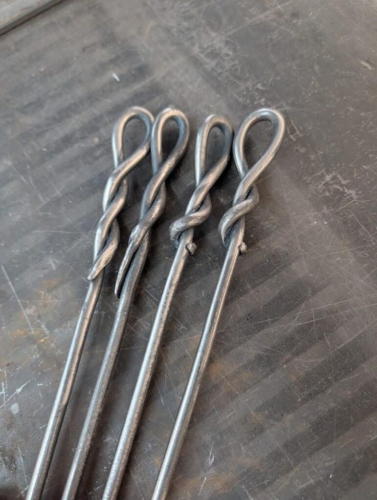 Hand-Forged Iron Roasting Stick