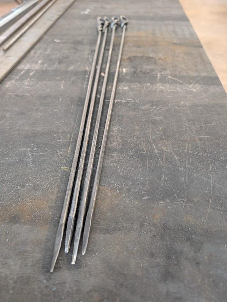 Hand-Forged Iron Roasting Stick - Image 3