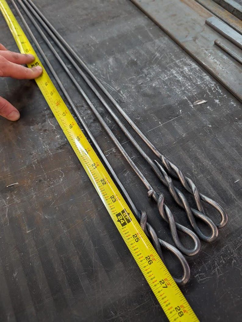 Hand-Forged Iron Roasting Stick - Image 4