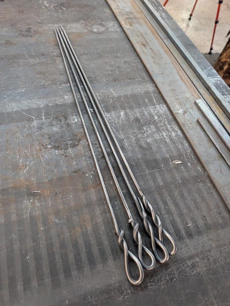 Hand-Forged Iron Roasting Stick - Image 2